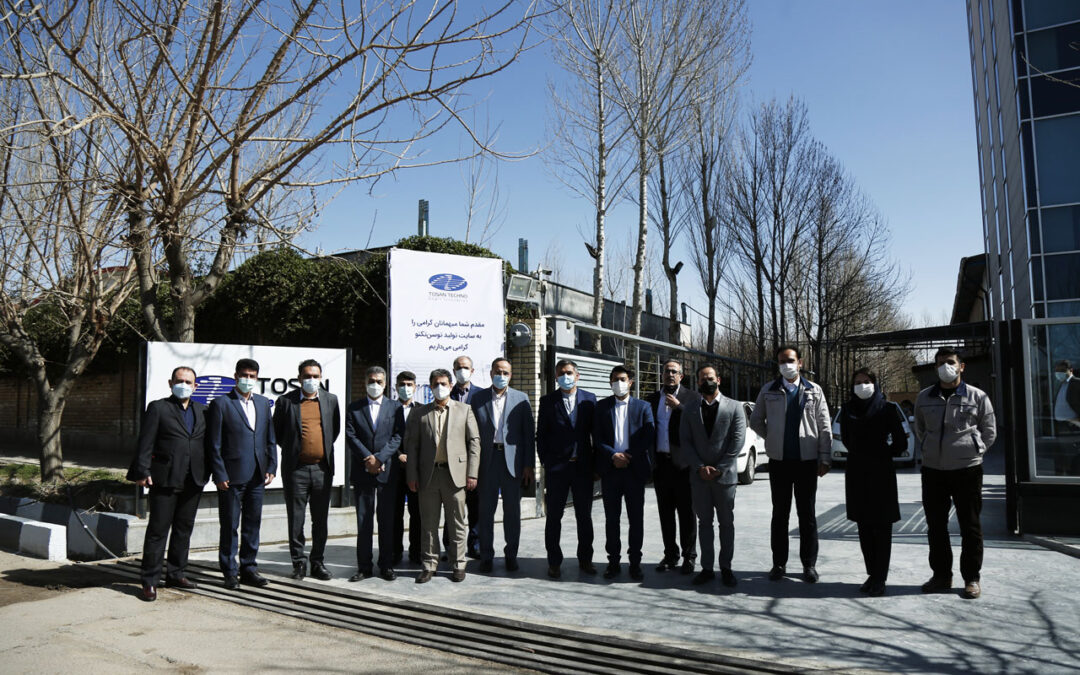 Bank Melli IRAN and Sadad group senior executives visited TOSAN TECHNO Production Site