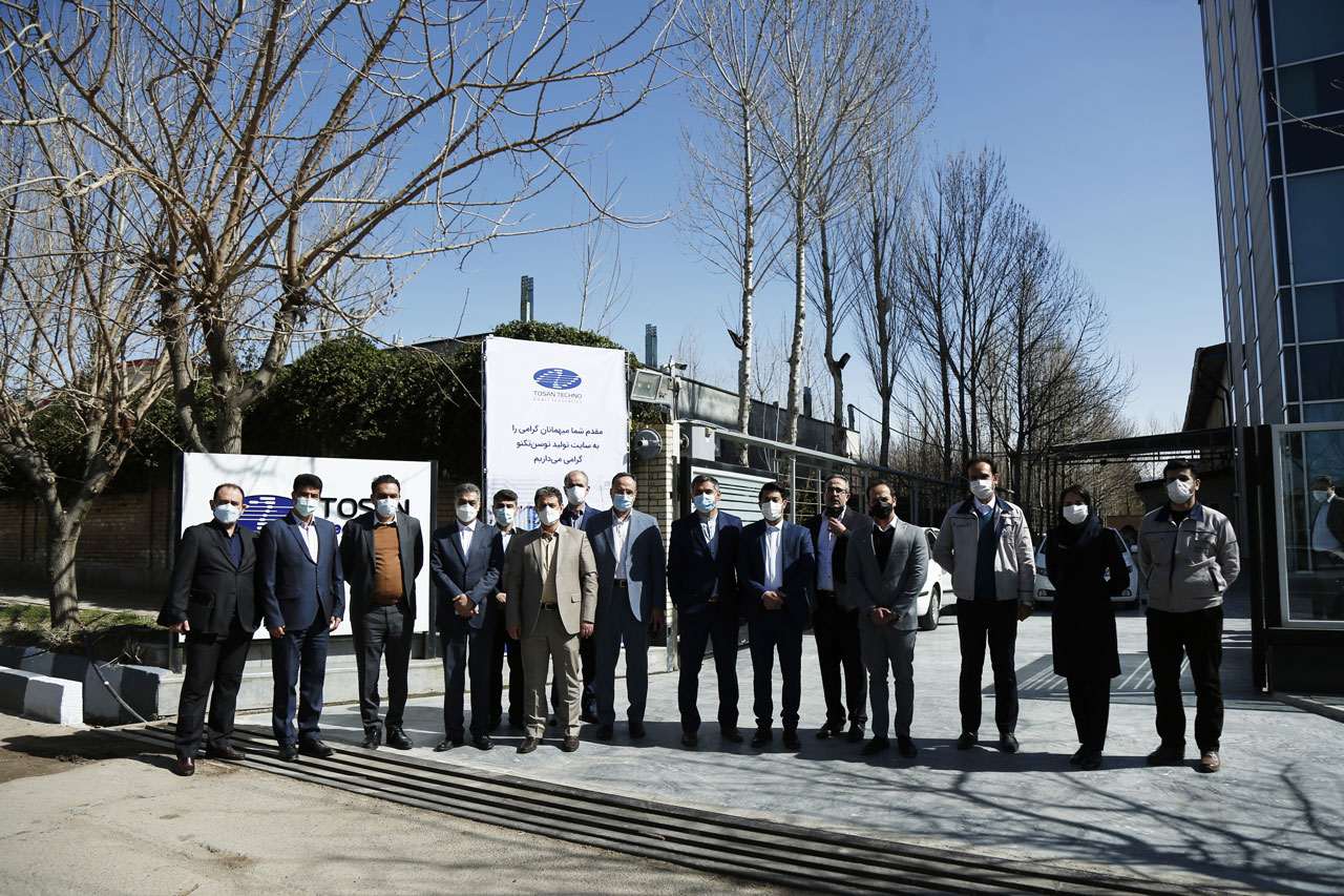 bank-melli-iran-and-sadad-group-senior-executives-visited-tosan-techno-production-site