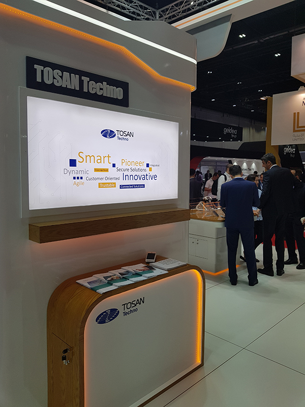 TOSAN Techno Stand in the Seamless Middle East 2018