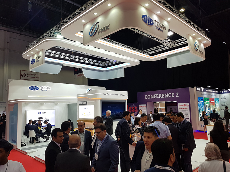 TOSAN Techno Stand in the Seamless Middle East 2018