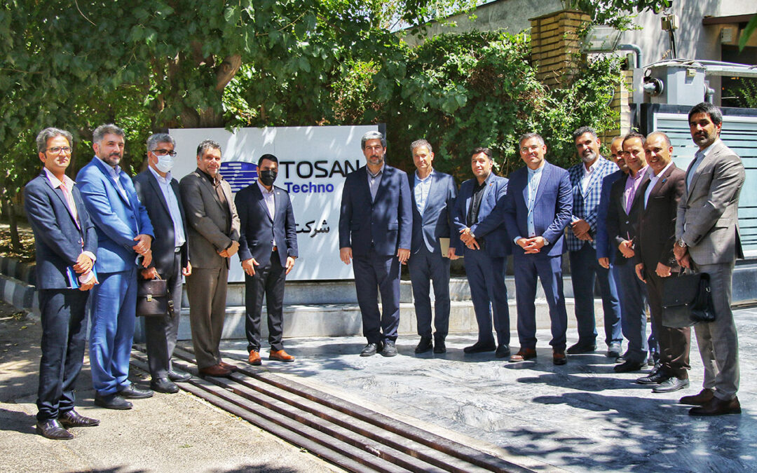 بازدید مدیران ارشد شرکت پارس تکنولوژی سداد از سایت تولید شرکت توسن‌تکنو